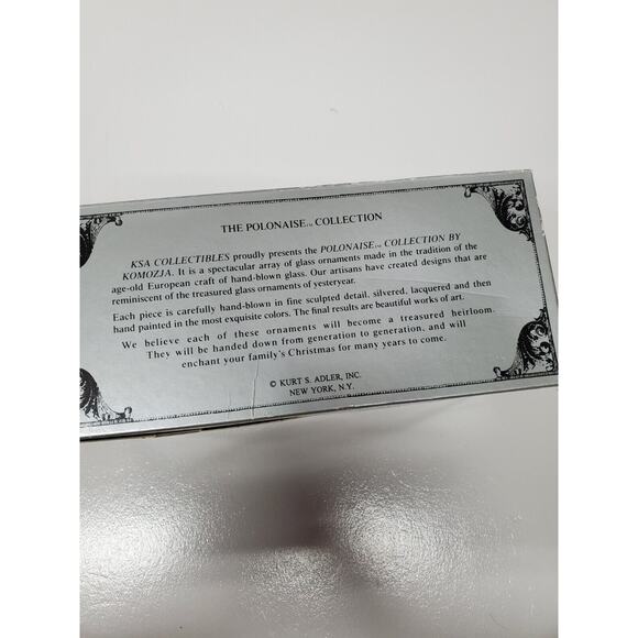 Kurt Adler Polonaise Komozja Wedding Couple Bride & Groom Glass Ornament w/Box - Picture 14 of 14